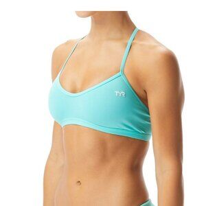 Tyr Solid Trinityfit Bikini Top NWT Sea Foam Large